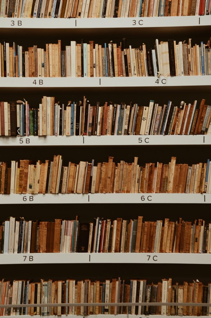 books on shelf