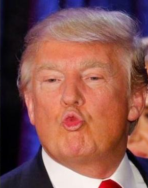 trump lips