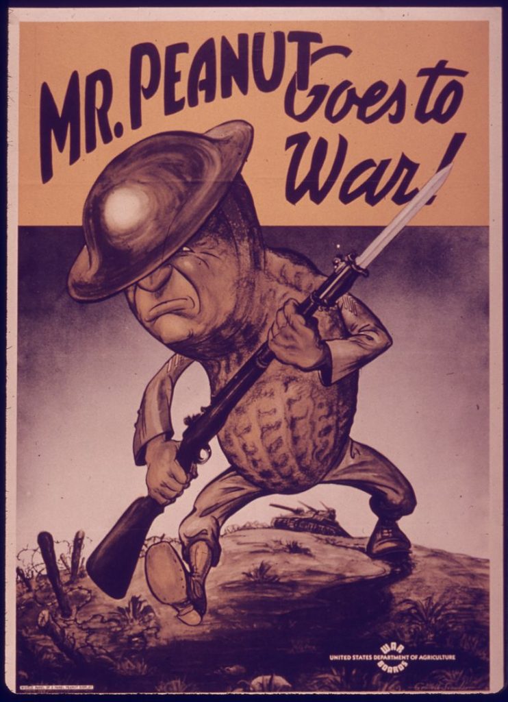 Mr. Peanut goes to war
