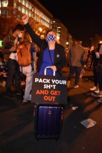 protester against Trump