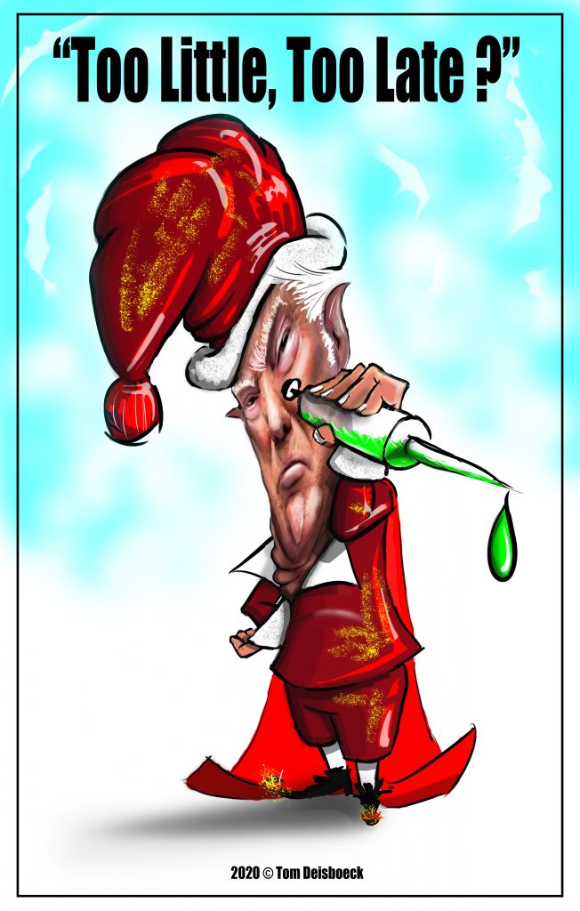 trump holding vaccine