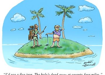 golf on a desert island