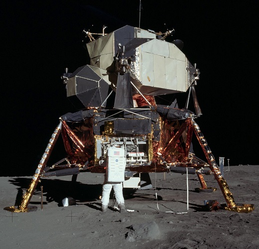 lunar module on moon