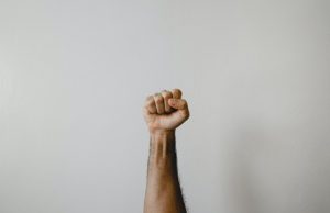 fist in the air