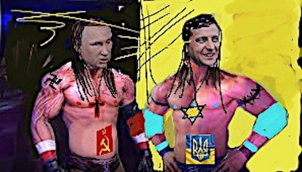 Putin Zelensky WWE