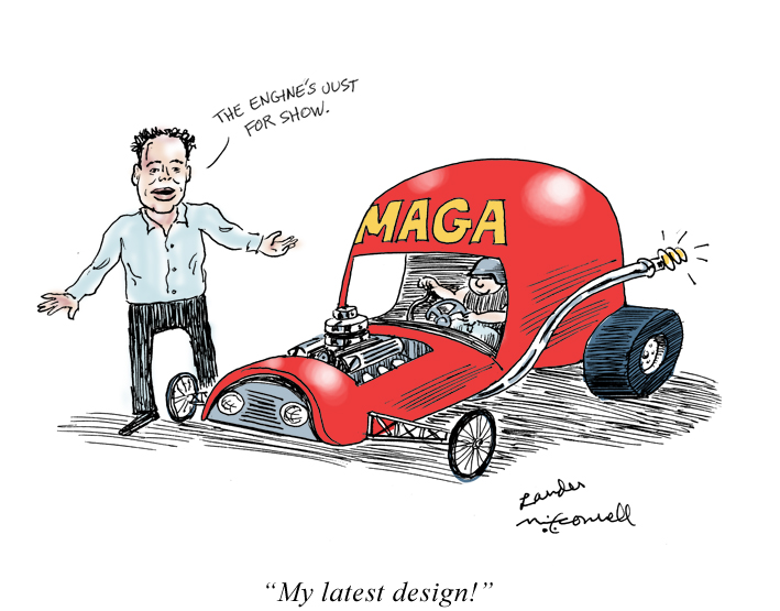 Elon Musk Maga car