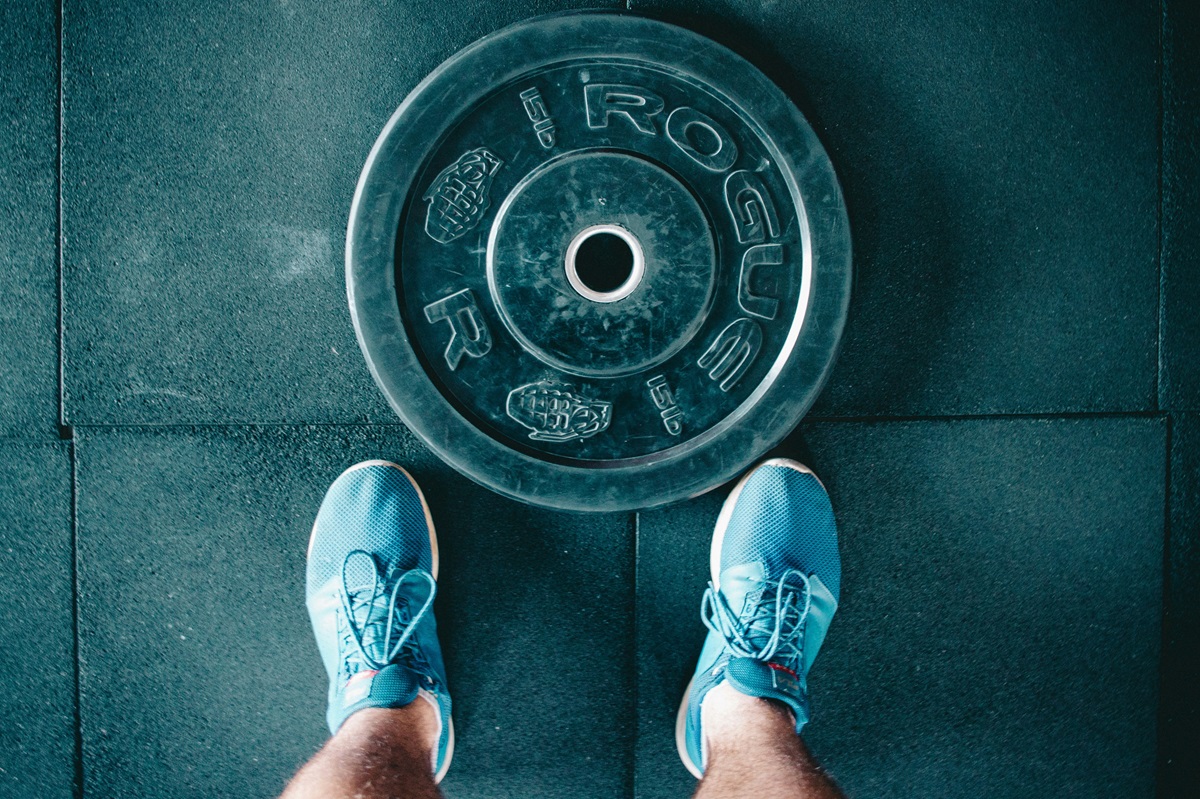 person standing by weight