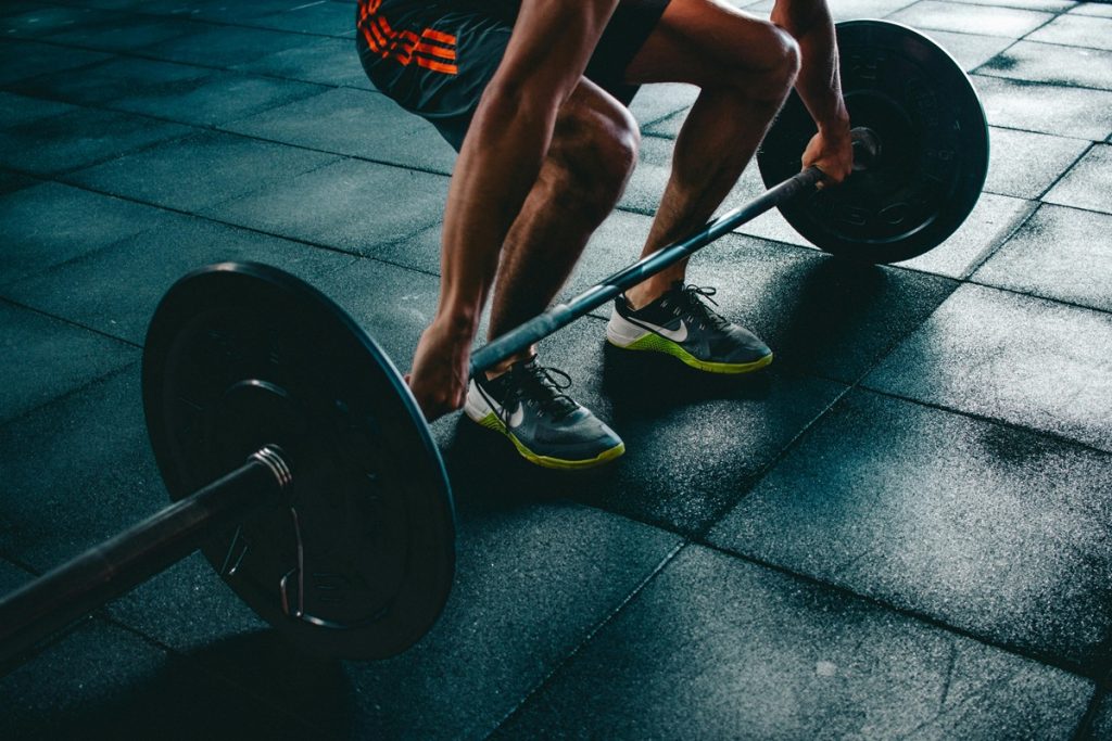 lifting weights