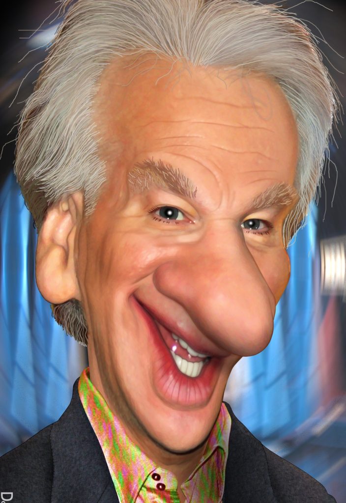Bill Maher caricature