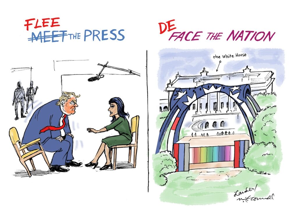 Trump on "Flee the Press"