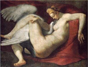 Leda and the Swan by Michelangelo