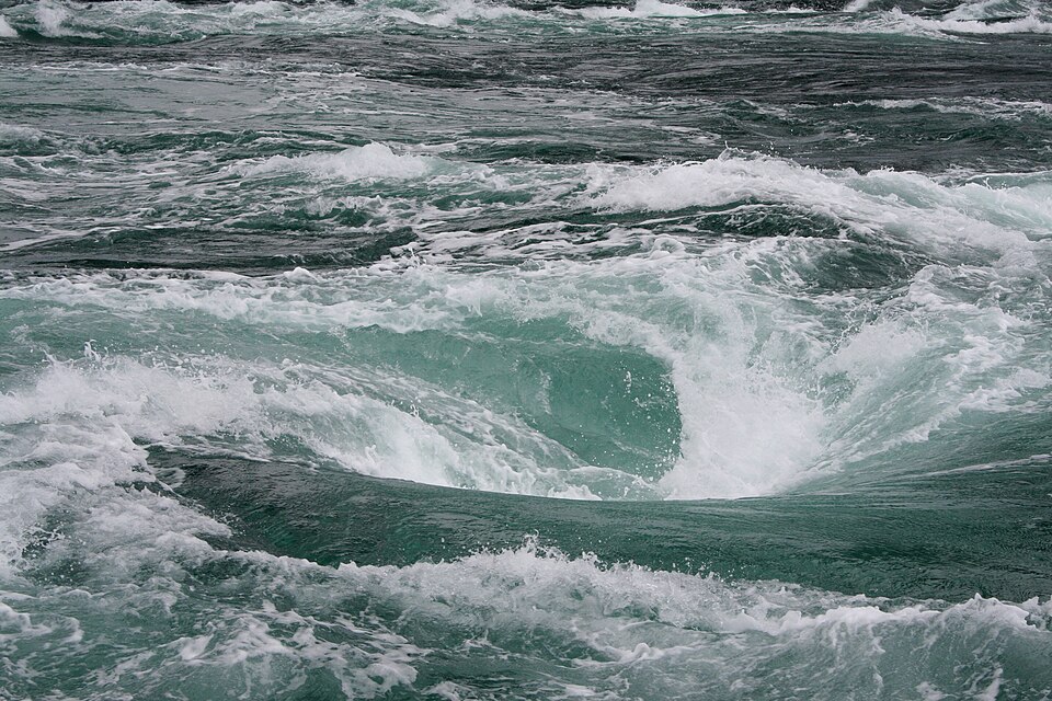 This is the Naruto Whirlpools taken on 4-21-2008 from a boat which cruises directly to the whirlpools.