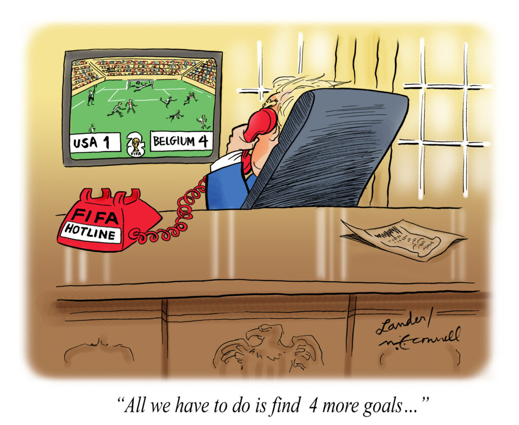 Trump watching World Cup
